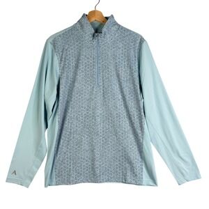 Antigua Mens Filter 1/4 Zip Pullover Long Sleeve Athletic Golf Top -‎ Medium